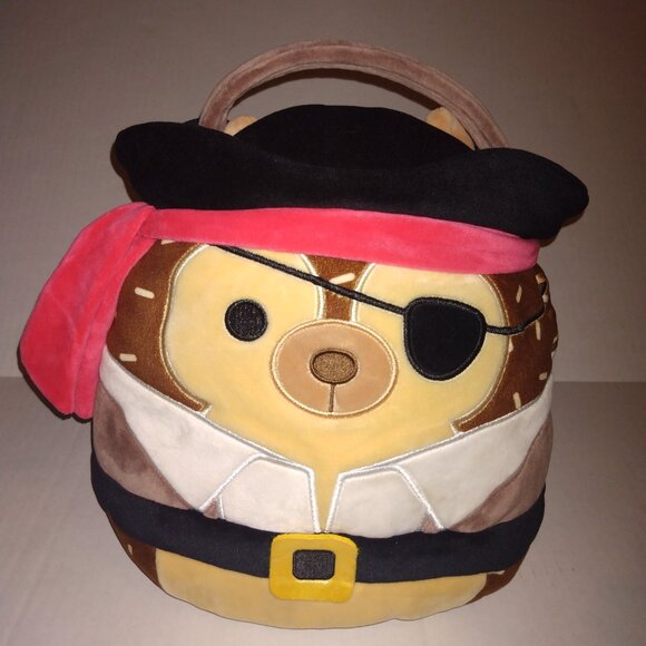 Squishmallows Halloween 2023 Hans The Pirate Treat Pail 12" - Picture 1 of 6